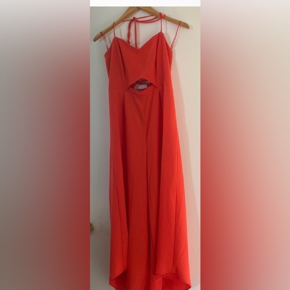 June & Hudson  wide legs jumpsuit pants in red
